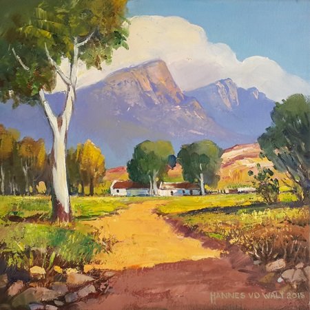 Oil on Stretched CanvasSize: (305x305x16)mmUnframedSOLD 2018 (Franschhoek Art House)